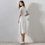 Chic / Beautiful White Wedding 2018 A-Line / Princess U-Neck Lace-up 1/2 Sleeves Zipper Up Short Wedding Dresses