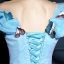 Cinderella Pool Blue Ball Gown Prom Dresses 2017 Tulle U-Neck Lilac Butterfly Backless Prom Formal Dresses