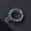 Vintage Silver Handgjort Grafisk Tro Ringa Saterling Silver Karnevalsklubb Ringar 2019 Tillbehör