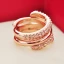 Unieke Goud Rhinestone Kruis Ringen instellen Legering Avond 2 stuks Ringen 2019 Accessoires