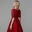 Classic Elegant Burgundy Short Graduation Dresses 2020 A-Line / Princess U-Neck 3D Lace Handmade  Embroidered Cocktail Party Evening Party Formal Dresses