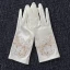 Unique Ivoire Champagne Mariage 2018 Lacer Charmeuse Perlage Paillettes Gants Mariage