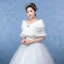 White Winter Lace Faux Fur Wedding Prom Shawls 2017