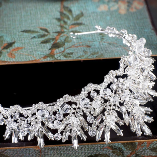Chic / Beautiful 2017 Silver Rhinestone Metal Wedding Headpieces Bridal Jewelry