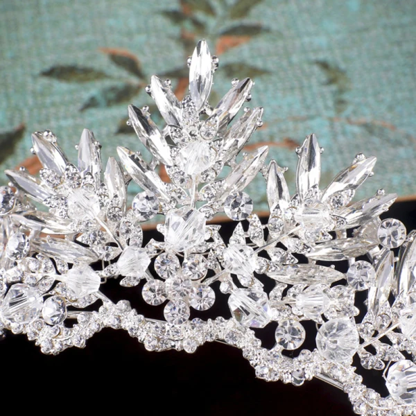 Chic / Beautiful 2017 Silver Rhinestone Metal Wedding Headpieces Bridal Jewelry