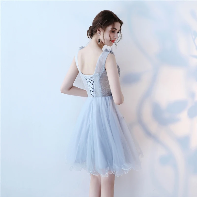 2019 graduation dress Navy Blue Sparkly Sequins 8th Grade Formal Homecoming Dress Graduation Dress main image 0