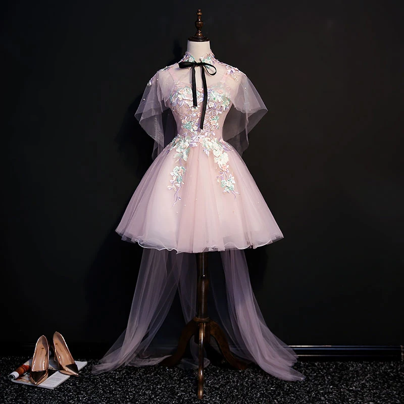 strapless open back dress Chic Ball Gown luxury Princess Prom Dress With Hand Made Flower Black Long  Evening Gowns MLSD003 main image 1