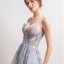 Sexy Sky Blue Short Cocktail Party 2018 A-Line / Princess V-Neck Tulle Appliques Backless Beading Sequins Cocktail Dresses Formal Dresses
