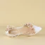 Fée Des Fleurs Blanche Mariage Satin Appliques Perlage Perle Chaussure De Mariée 2018