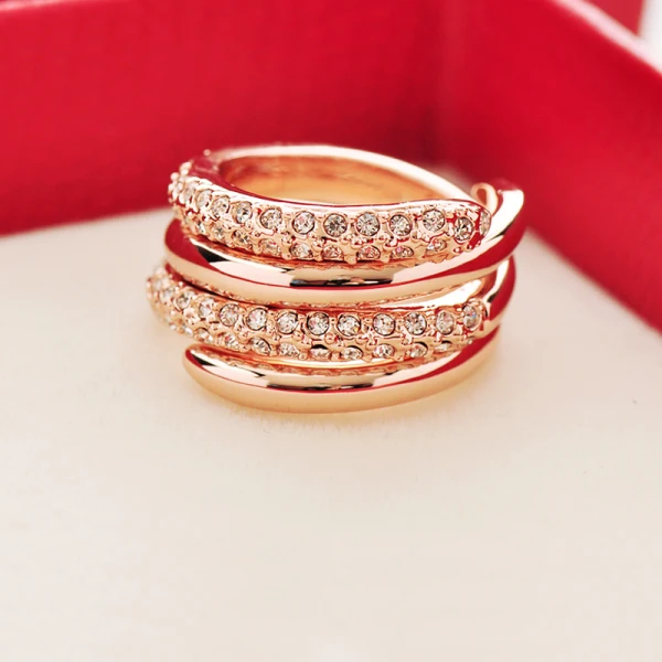 Unieke Goud Rhinestone Kruis Ringen instellen Legering Avond 2 stuks Ringen 2019 Accessoires