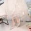 Mode Weiß Brautschuhe 2019 8 cm Perlenstickerei Polyester Kristall Perle Strass Hochhackige Spitzschuh Damenschuhe