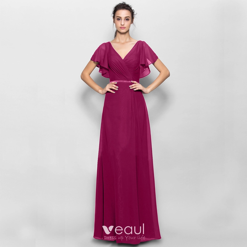 long burgundy dress for wedding Burgundy wedding dresses long sleeves prom Dress cg21925