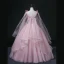 Elegant Blushing Pink Sequins Prom Dresses 2022 Ball Gown V-Neck Sleeveless Backless Floor-Length / Long Formal Dresses