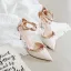 Charmant Rot Abend Niet Sandalen Damen 2023 8 cm Stilettos Knöchelriemen Spitzschuh Sandaletten Hochhackige