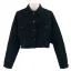 Fashion Women Black Denim Coats & Jackets 2021 Cotton Lapel  Long Sleeve Street Wear Fall Winter Tops