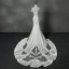 Élégant Église Salle Robe De Mariée 2017 Trompette / Sirène Cathedral Train Bustier Sans Manches Dos Nu En Dentelle Appliques