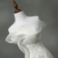 Élégant Église Salle Robe De Mariée 2017 Trompette / Sirène Cathedral Train Bustier Sans Manches Dos Nu En Dentelle Appliques