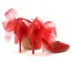 Chic / Beautiful White Bow Pointed Toe Prom Womens Sandals 2025 Ankle Strap 9 cm Stiletto Heels Womens Shoes High Heels