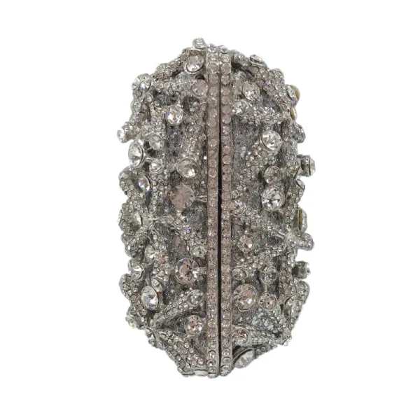 Mode Scintillantes Doré Faux Diamant Soirée Pochette 2022