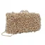 Mode Scintillantes Doré Faux Diamant Soirée Pochette 2022