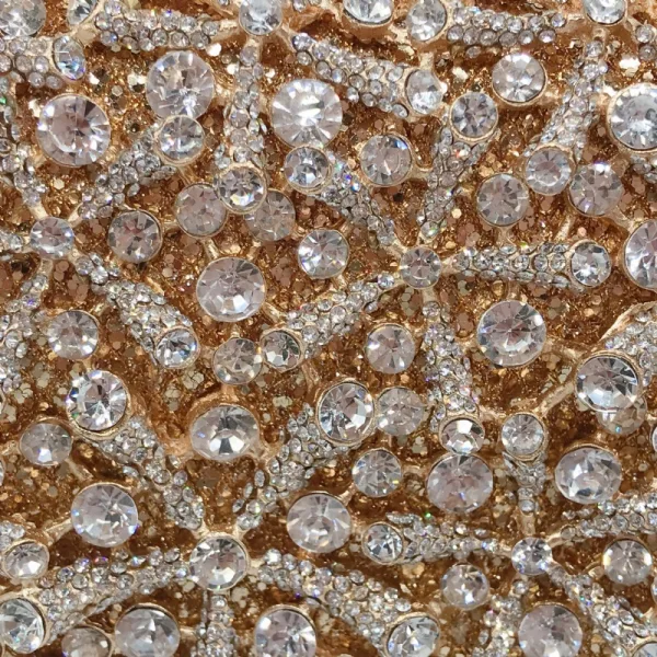 Mode Scintillantes Doré Faux Diamant Soirée Pochette 2022