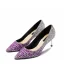 Sparkly Silver Evening Party Pumps 2019 Leather Sequins 6 cm Stiletto Heels Pointed Toe Pumps
