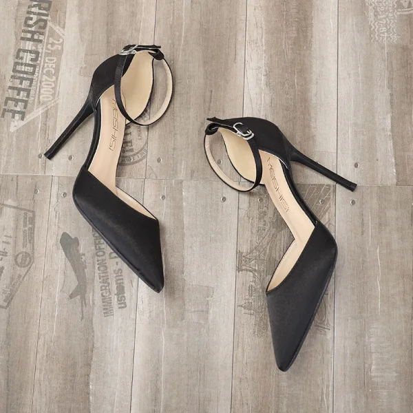 Schlicht Nude Datierung Sandalen Damen 2020 Knöchelriemen 10 cm Stilettos Spitzschuh Sandaletten
