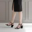 Schlicht Grün Büro OL Wildleder Sandalen Damen 2020 8 cm Thick Heels Peeptoes Sandaletten