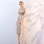 Sparkly Gold Sequins Mother Of The Bride Dresses 2018 Scoop Neck Sleeveless Metal Sash Split Front Tea-length Wedding Party Dresses