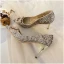 Scintillantes Champagne Soirée Perle Faux Diamant Escarpins 2021 Cuir Paillettes 8 cm Talons Aiguilles À Bout Pointu Escarpins Talons Hauts