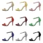 Enkla Sommar Grå Gatukläder Sandaler Dam 2020 Mocka Ankelband 8 cm Stilettklackar Peep Toe Sandaler