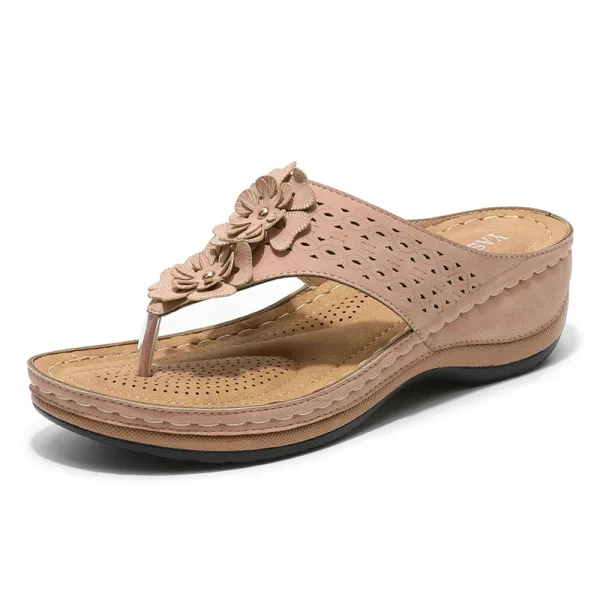 Eenvoudige Zwarte Zomer Strand Pantoffel & Slippers 2020 Peep Toe Platte Damesschoenen