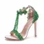 Charmant Blanche En Dentelle Fleur Chaussure De Mariée 2021 Faux Diamant Perle T-Strap 11 cm Talons Aiguilles Peep Toes / Bout Ouvert Mariage Talons Hauts