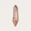 Mode Nude Abend Perle Pumps 2021 Leder 10 cm Stilettos Hochhackige Spitzschuh Pumps