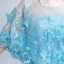 Classic Elegant Sky Blue Evening Dresses  2018 Trumpet / Mermaid U-Neck Charmeuse Butterfly Backless Embroidered Evening Party Formal Dresses