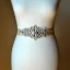 Luxury / Gorgeous Ivory Wedding Sash 2020 Satin Metal Handmade  Beading Crystal Rhinestone Bridal Evening Party Prom Accessories