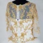 Luxe Ivoor Chapel Train Huwelijk 2018 Baljurk Lace-up U-hals Tule Appliques Ruglooze Kralen Pailletten Trouwjurken