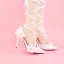 Chic / Beautiful White Wedding PU Appliques Beading Rhinestone Wedding Shoes 2018