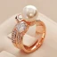 Luxe Argenté Perle Faux Diamant Lune Bague Alliage Dansant Anneaux 2019 Accessorize