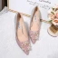 Modern / Fashion Gradient-Color Wedding Shoes 2019 8 cm Cocktail Party Evening Party Polyester Beading Pearl Rhinestone Stiletto Heels Womens Shoes