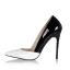 Schöne 2017 10 cm / 4 inch Beige Rot Weiß Freizeit PU Sommer Hochhackige Stilettos Pumps
