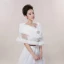 Blanche Hiver En Dentelle Paillettes Fausse Fourrure Mariage Promo Châles 2017