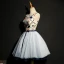 Chic / Beautiful Navy Blue Graduation Dresses 2018 Homecoming A-Line / Princess Tulle U-Neck Embroidered Appliques Backless Beading Cocktail Party Formal Dresses