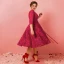 Lovely Burgundy Plus Size Graduation Dresses 2018 A-Line / Princess Tulle V-Neck Lace-up Appliques Backless Homecoming Formal Dresses
