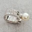 Luxe Argenté Perle Faux Diamant Lune Bague Alliage Dansant Anneaux 2019 Accessorize