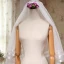Modest / Simple White Wedding Short Striped Tulle 1.5 m Wedding Veils 2018