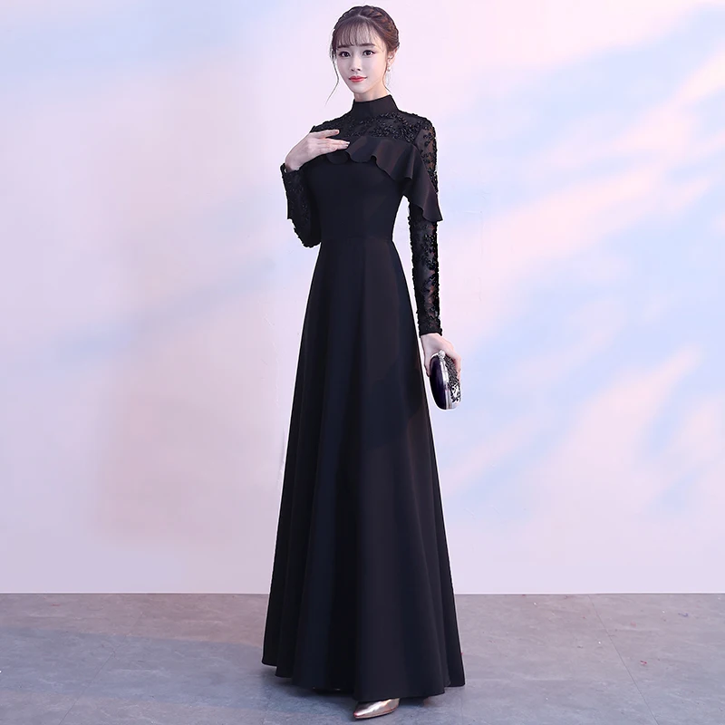 slim fit dress slacks Off the Shoulder Simple Long Prom Dresses Side Slit Formal Dress APD33 –  SheerGirl main image 1
