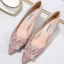 Modern / Fashion Gradient-Color Wedding Shoes 2019 8 cm Cocktail Party Evening Party Polyester Beading Pearl Rhinestone Stiletto Heels Womens Shoes