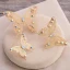Modern / Fashion Gold Headpieces 2019 6-piece Metal Beading Rhinestone Pearl Butterfly Wedding Prom Accessories