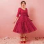 Lovely Burgundy Plus Size Graduation Dresses 2018 A-Line / Princess Tulle V-Neck Lace-up Appliques Backless Homecoming Formal Dresses